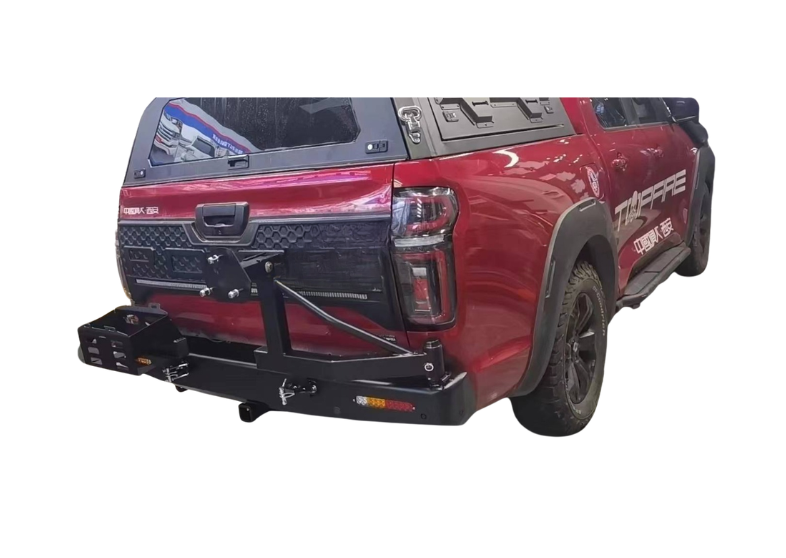 Bumper metálico trasero con Brazo para Repuesto para POER AT y MT